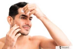 application creme anti ride chez un homme de 30 ans